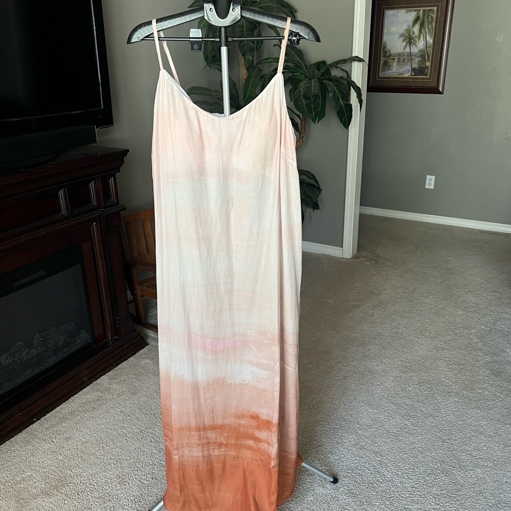 Elegant Soma Ombre Maxi Dress w/built in bra.NWT XXL